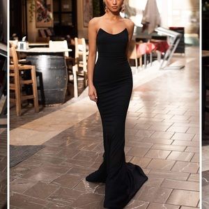 BRAND new - never worn! Black gown!